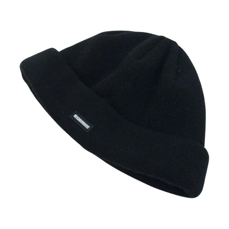 NEIGHBORHOOD ネイバーフッド 23SS 231YGNH-HT02 BEANIE MINI CAP ビーニー ミニ ニット キャップ 帽子 ブラック系 F【中古】