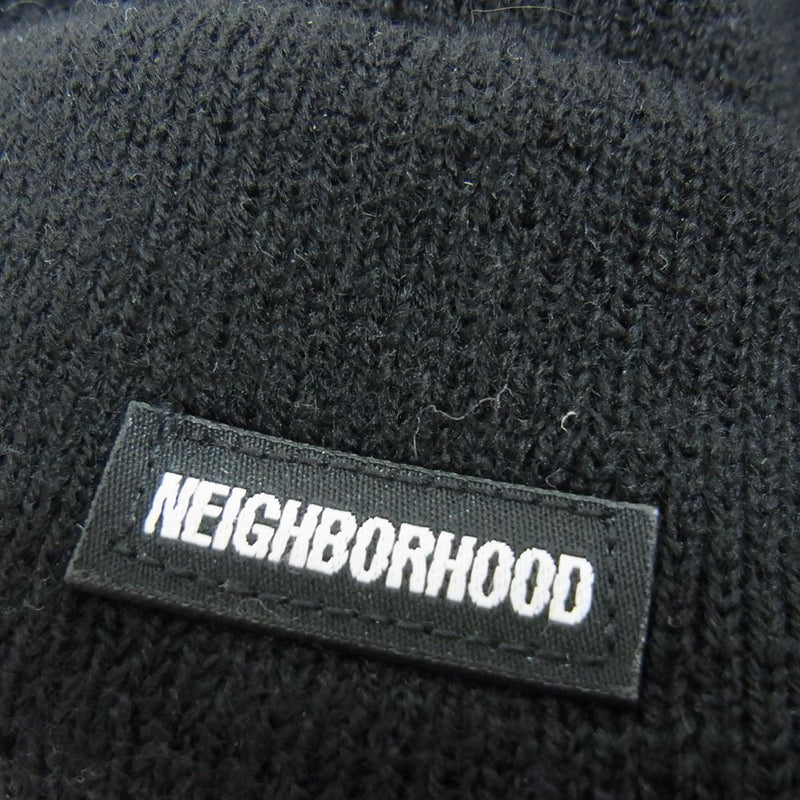 NEIGHBORHOOD ネイバーフッド 23SS 231YGNH-HT02 BEANIE MINI CAP ビーニー ミニ ニット キャップ 帽子 ブラック系 F【中古】