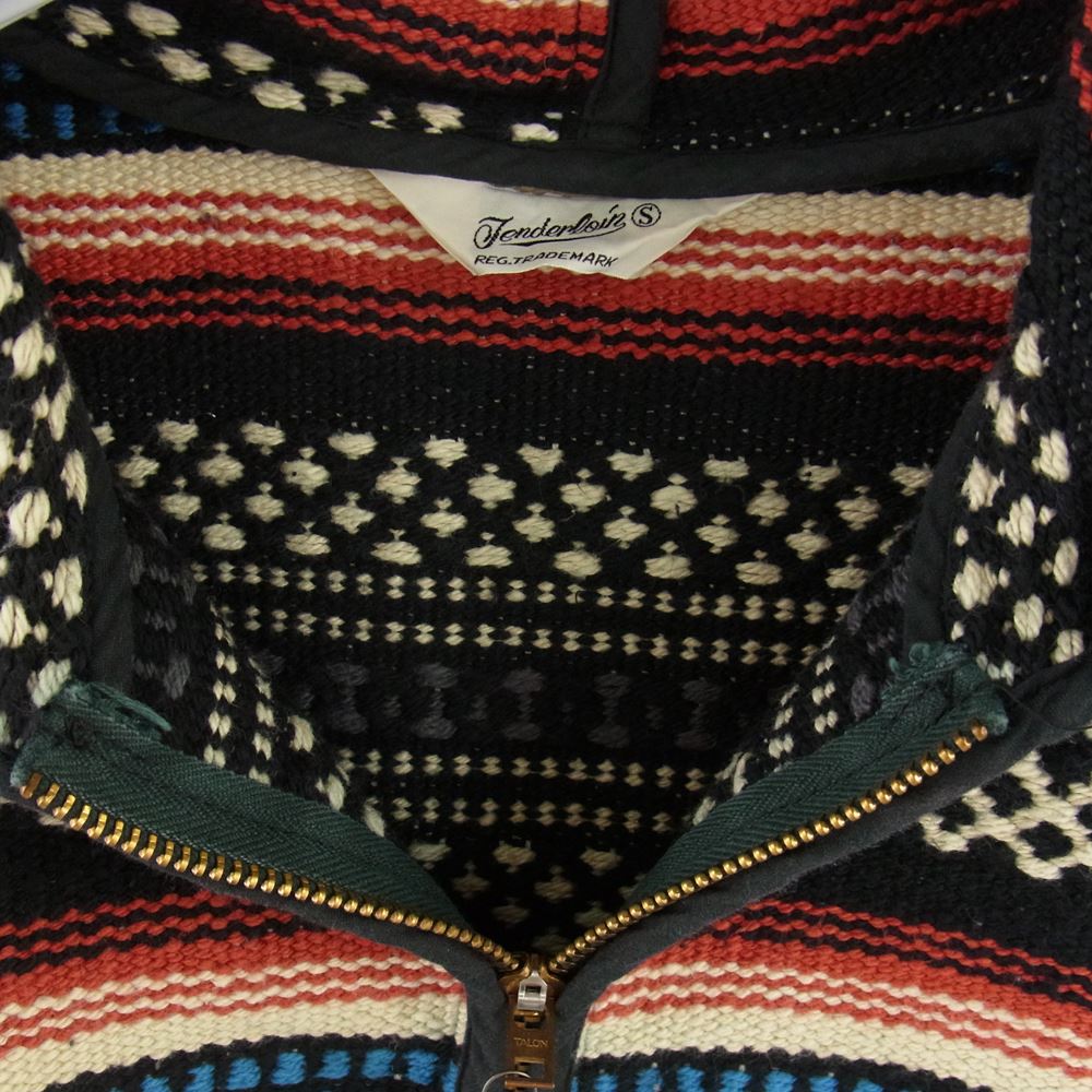 TENDERLOIN テンダーロイン RUG PARKA ジップ パーカー マルチカラー系 S【中古】