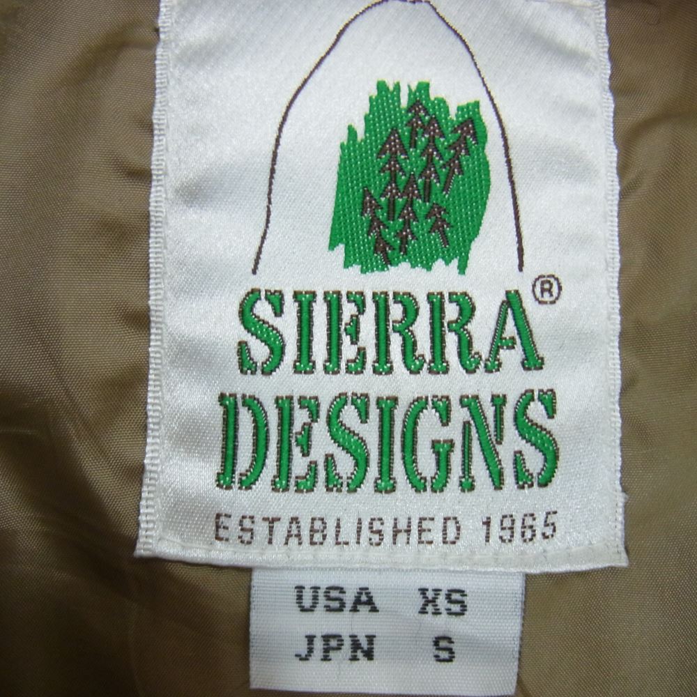 SIERRA DESIGNS シエラデザイン 9950G FLANNEL DOWN ウール ダウン ジャケット グレー系 S【中古】