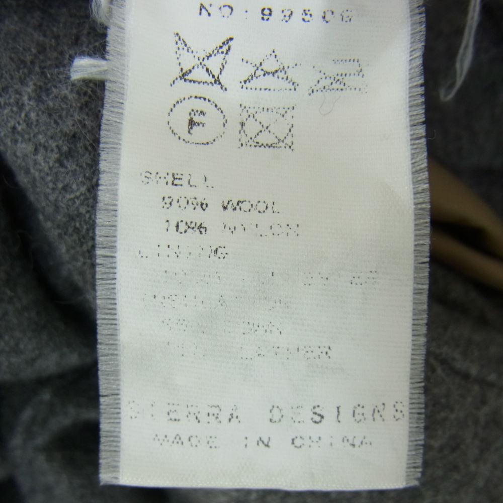 SIERRA DESIGNS シエラデザイン 9950G FLANNEL DOWN ウール ダウン ジャケット グレー系 S【中古】