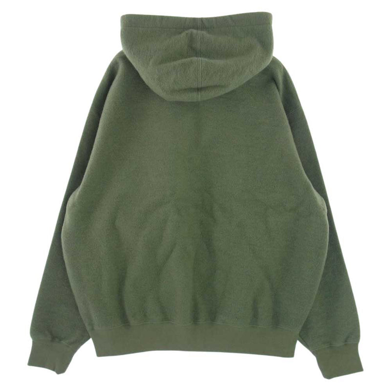 Supreme シュプリーム 23SS Inside Out Box Logo Hooded Sweatshirt インサイドアウト ボックスロゴ フーデッド スウェット パーカー フーディ グリーン系 M【美品】【中古】