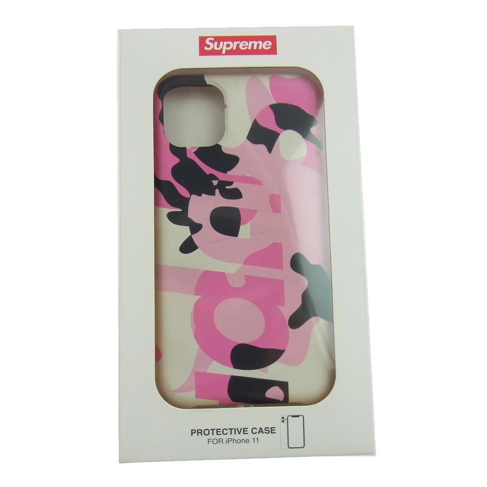 Supreme シュプリーム 20AW iPhone 11 カモフラ柄 ケース ピンク系【中古】