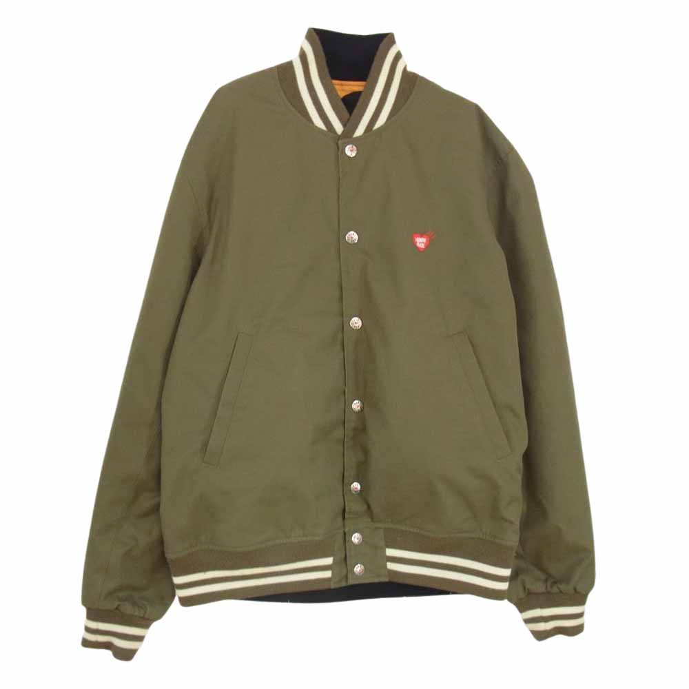 HUMAN MADE ヒューマンメイド HEART JACKET ハート リバーシブル ジャケット ブルゾン  オレンジ系 L【中古】
