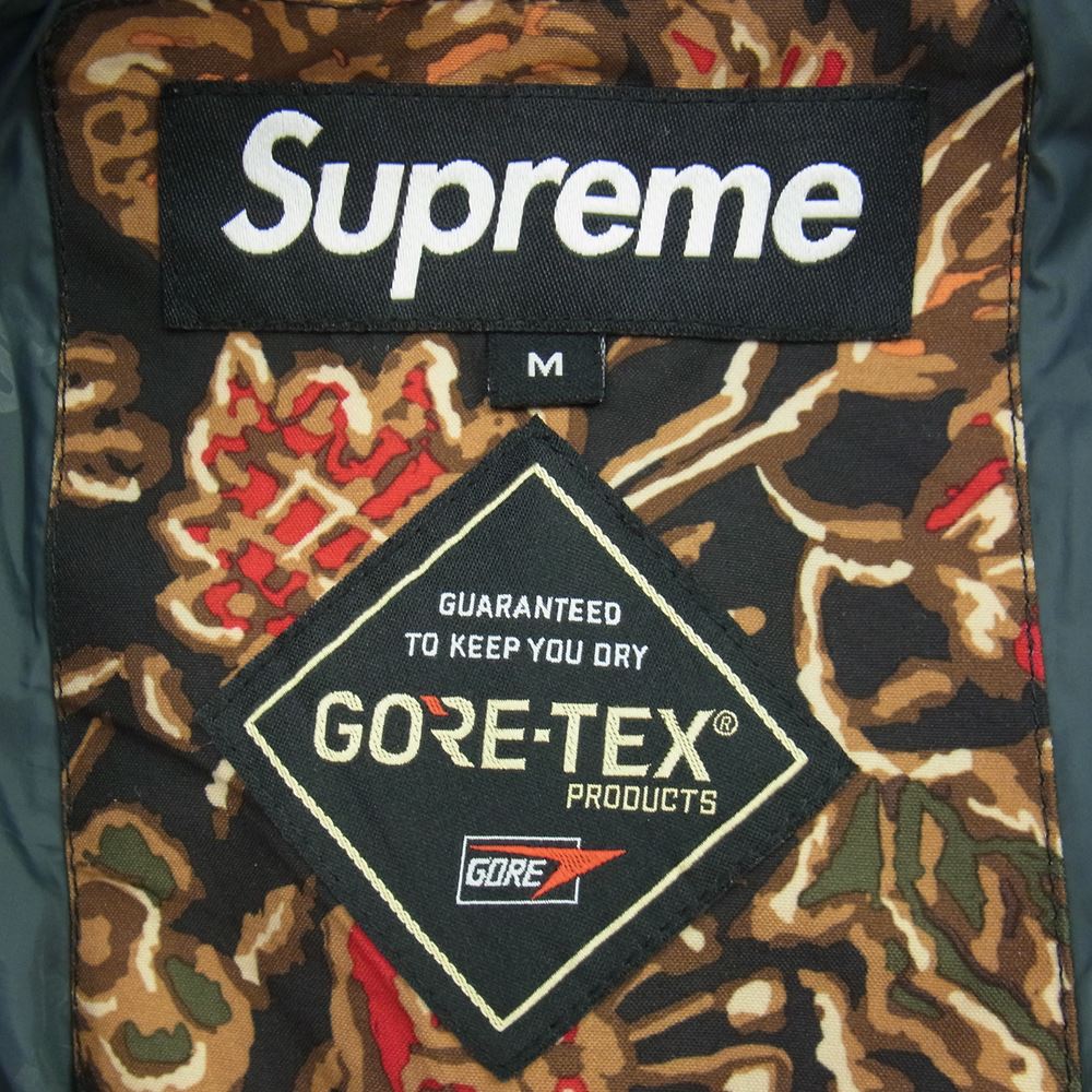 Supreme シュプリーム 18AW GORE-TEX Flower pants ゴアテックス フラワー パンツ ブラック系 ブラウン系 マルチカラー M【中古】