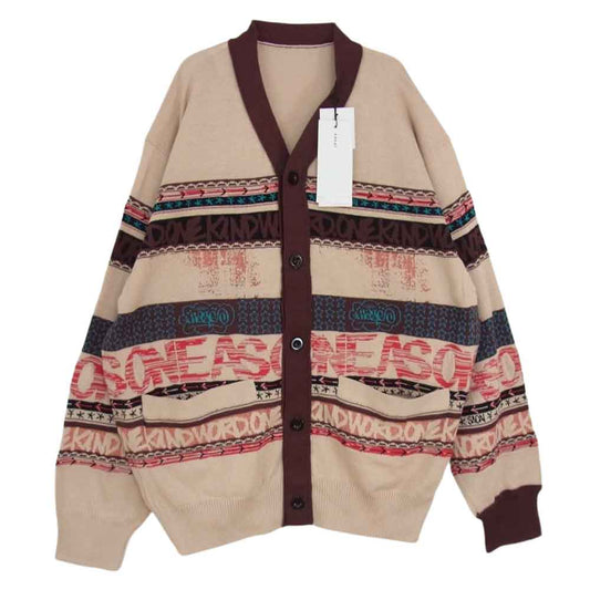 Sacai サカイ 23-02984M Eric Haze Jacquard Knit Cardigan エリックヘイズ ジャガード ニット カーディガン マルチカラー系 3【新古品】【未使用】【中古】
