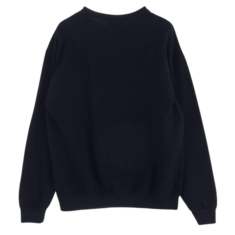 WACKO MARIA ワコマリア 23AW 世界平和プロジェクト CREW NECK SWEAT SHIRT UFC グラフィック プリント 長袖 クルーネック スウェット ブラック系 L【中古】