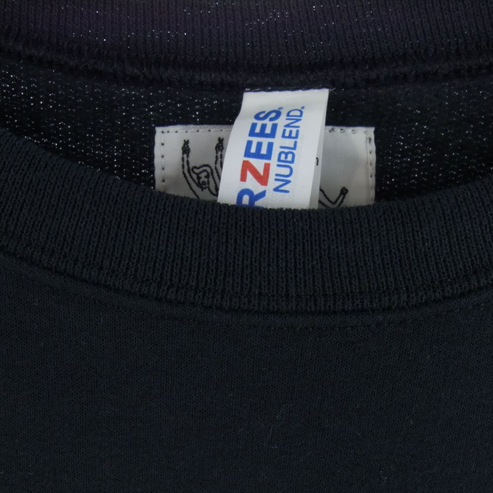 WACKO MARIA ワコマリア 23AW 世界平和プロジェクト CREW NECK SWEAT SHIRT UFC グラフィック プリント 長袖 クルーネック スウェット ブラック系 L【中古】