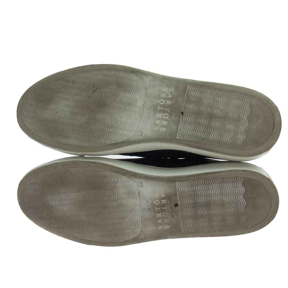 サルトル レザー スリップオン スリッポン スニーカー ブラック系 42【中古】