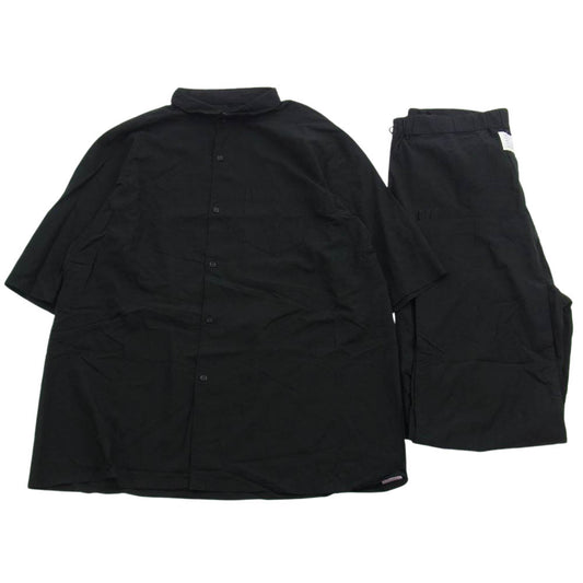 オールモストブラック 20SS PPT03-E レーヨン 半袖 シャツ フルレングス イージーパンツ セットアップ ブラック系 1【中古】