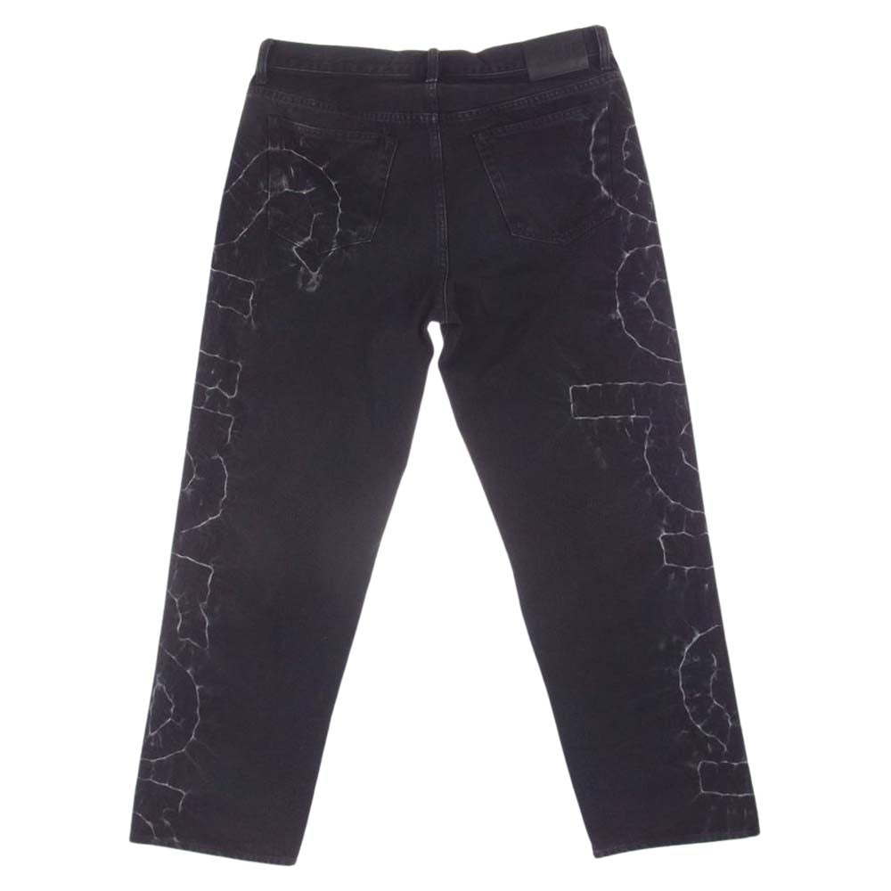 Supreme シュプリーム 23SS SHIBORI LOOSE FIT JEAN シボリ ルーズ フィット デニム パンツ ブラック系 34【中古】
