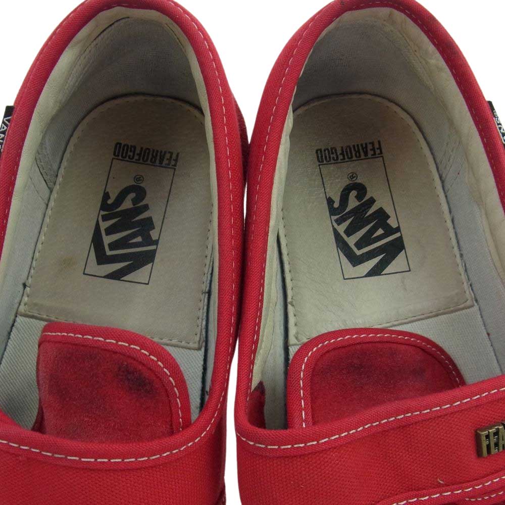 VANS バンズ × FEAR OF GOD フィア オブ ゴッド Slip-On 47 V DX スリッポン スニーカー レッド系 28.5cm【中古】