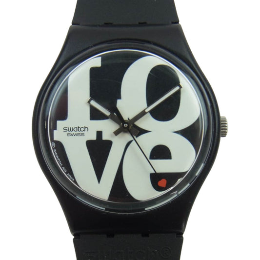 Swatch スウォッチ LOVE ラブ 腕時計 ウォッチ ブラック系【中古】