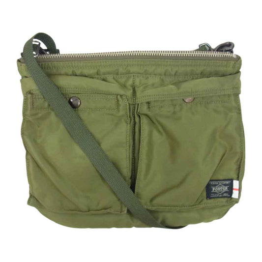 PORTER ポーター × WHIZ LIMITED ウィズ リミテッド TRUNK SHOW トランク ショー ボディ ショルダー バッグ カーキ系【美品】【中古】
