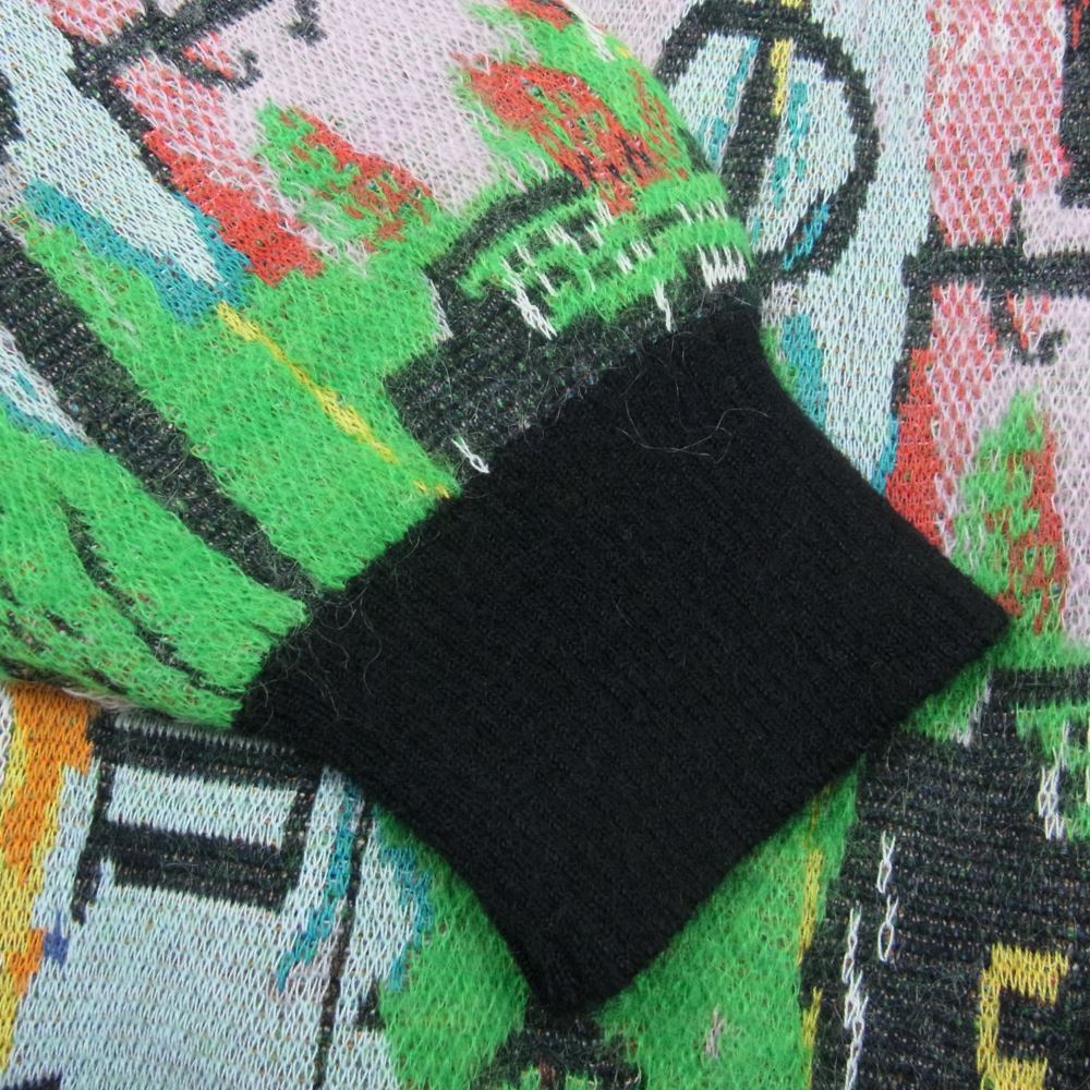 WACKO MARIA ワコマリア 22AW BASQUIAT-WM-KN03 × JEAN MICHEL BASQUIAT ジャン＝ミシェル・バスキア CREW NECK SWEATER クルーネック セーター マルチカラー系 L【新古品】【未使用】【中古】