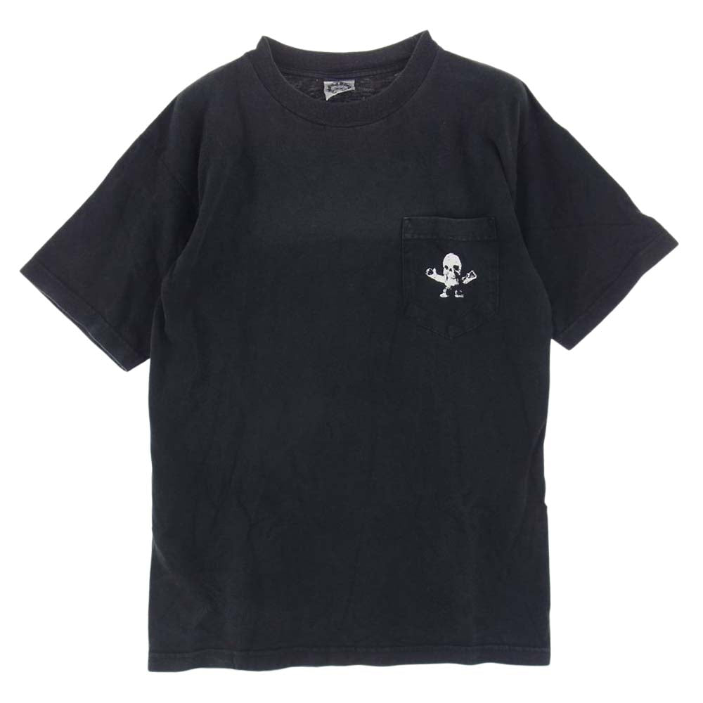 CHROME HEARTS クロムハーツ（原本無） FOTI フォティ HARRIS TEETER バックプリント ポケット付き  半袖 Tシャツ ブラック系 M【中古】
