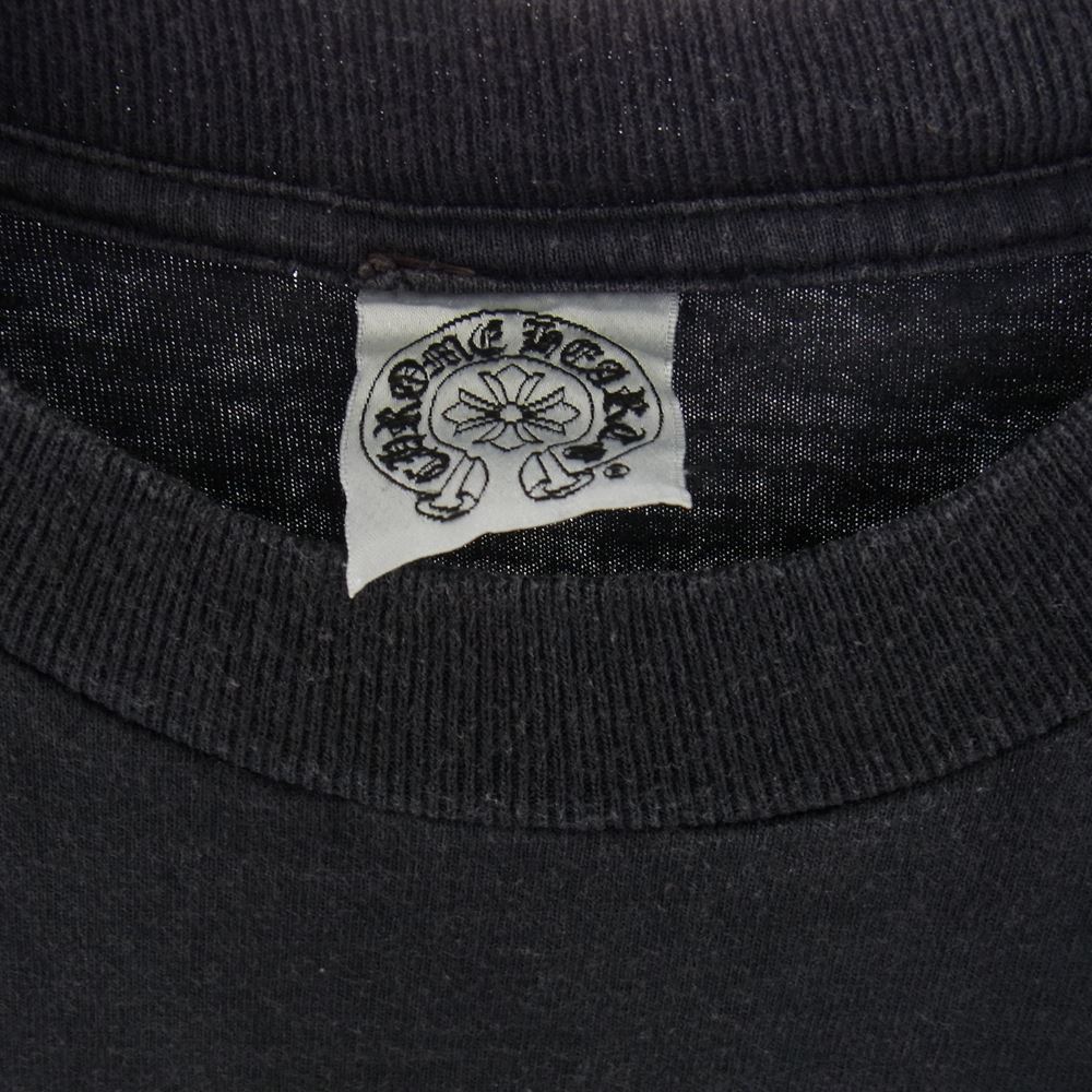 CHROME HEARTS クロムハーツ（原本無） FOTI フォティ HARRIS TEETER バックプリント ポケット付き  半袖 Tシャツ ブラック系 M【中古】
