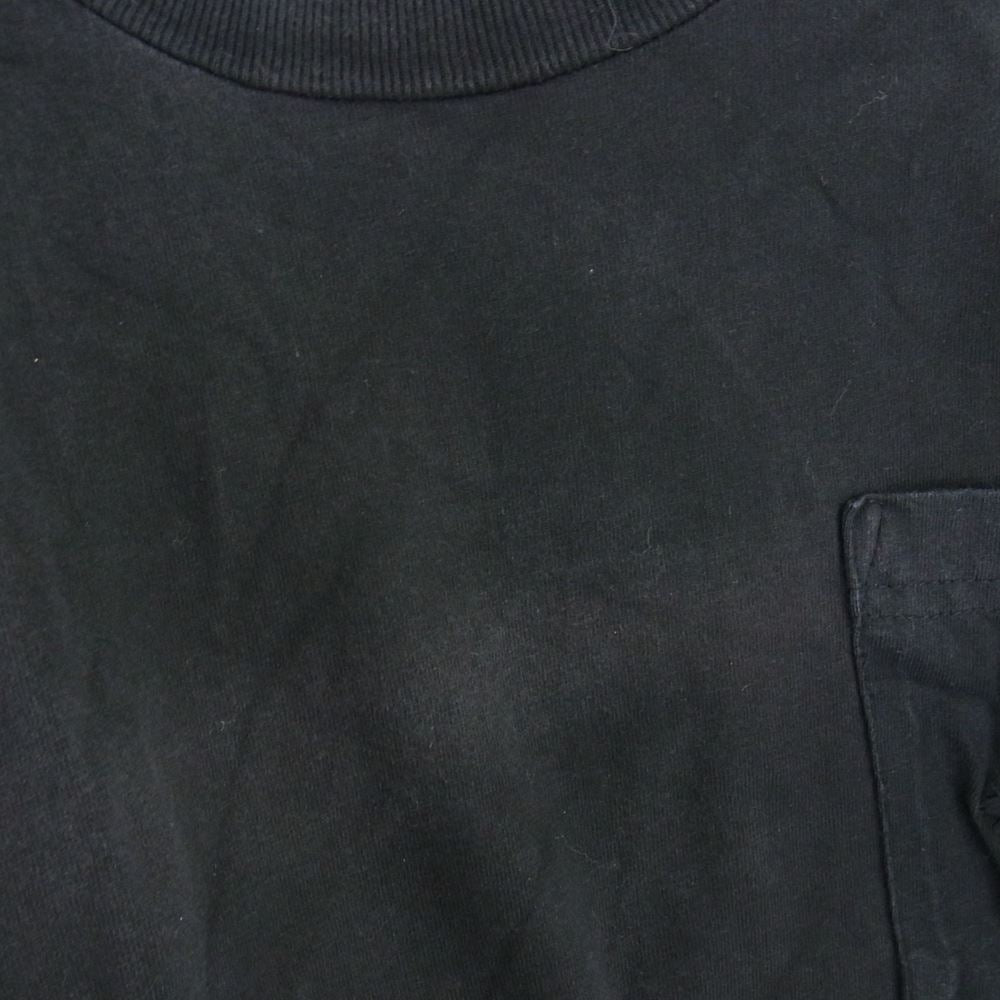 CHROME HEARTS クロムハーツ（原本無） セメタリークロス刺繍 スクロールラベル ポケット 半袖 Tシャツ ブラック系 M【中古】