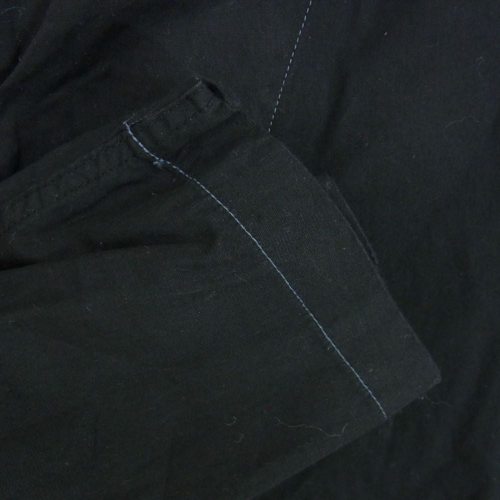 ヴィンテージ 後染め ユーロ ワーク シャツ ジャケット ブラック系 サイズ表記無【中古】