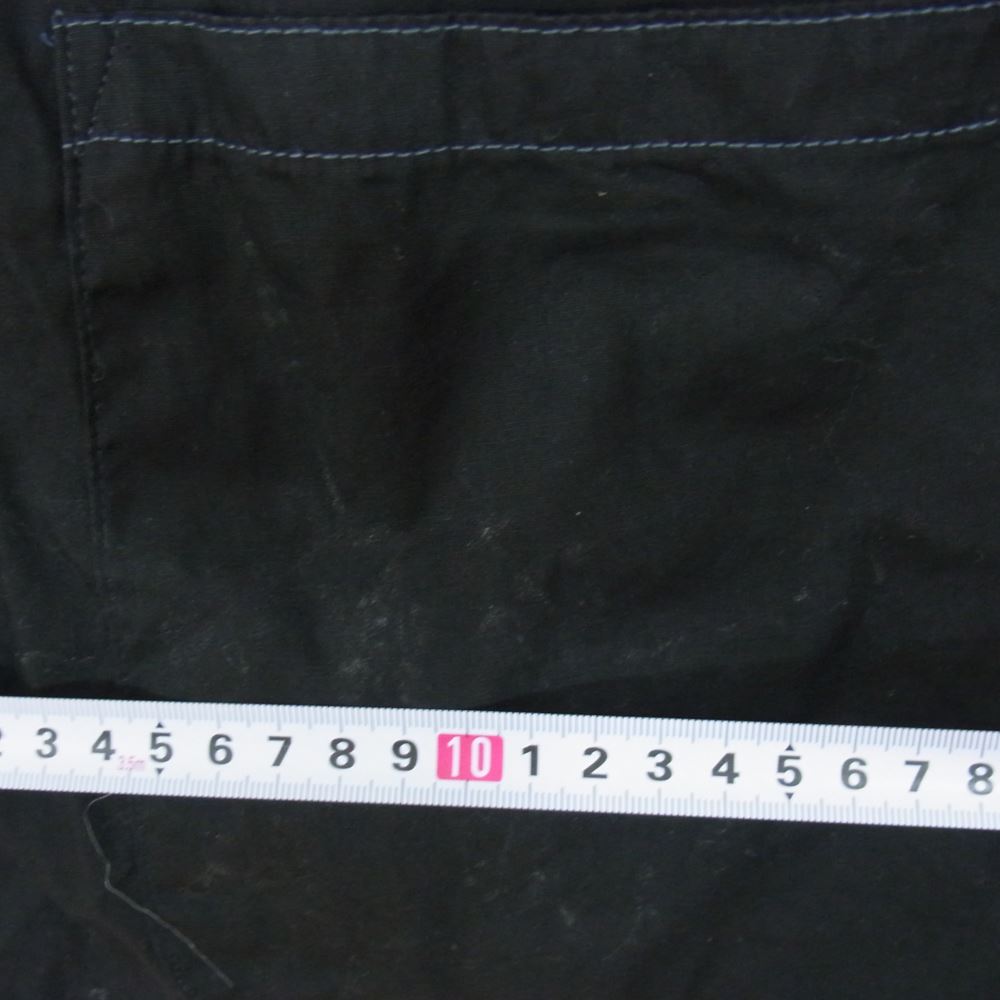 ヴィンテージ 後染め ユーロ ワーク シャツ ジャケット ブラック系 サイズ表記無【中古】