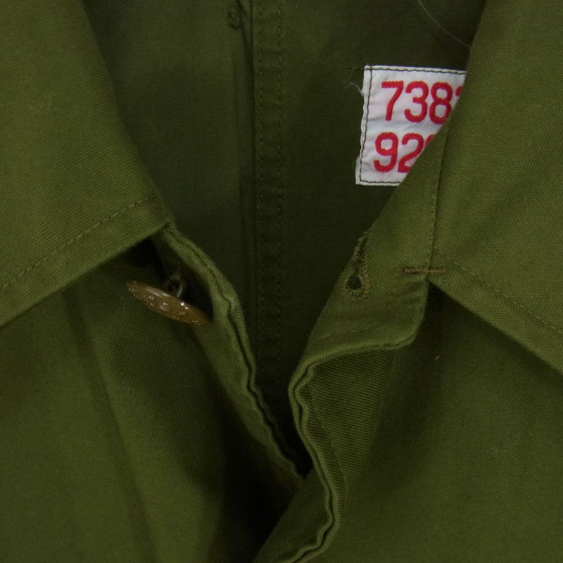 ヴィンテージ 73829298 70’s Denmark Army Field Coat デンマーク軍 フィールドコート ジャケット カーキ系 サイズ表記無【中古】