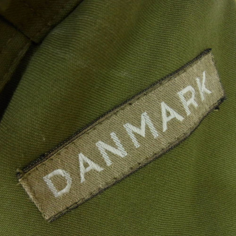 ヴィンテージ 73829298 70’s Denmark Army Field Coat デンマーク軍 フィールドコート ジャケット カーキ系 サイズ表記無【中古】