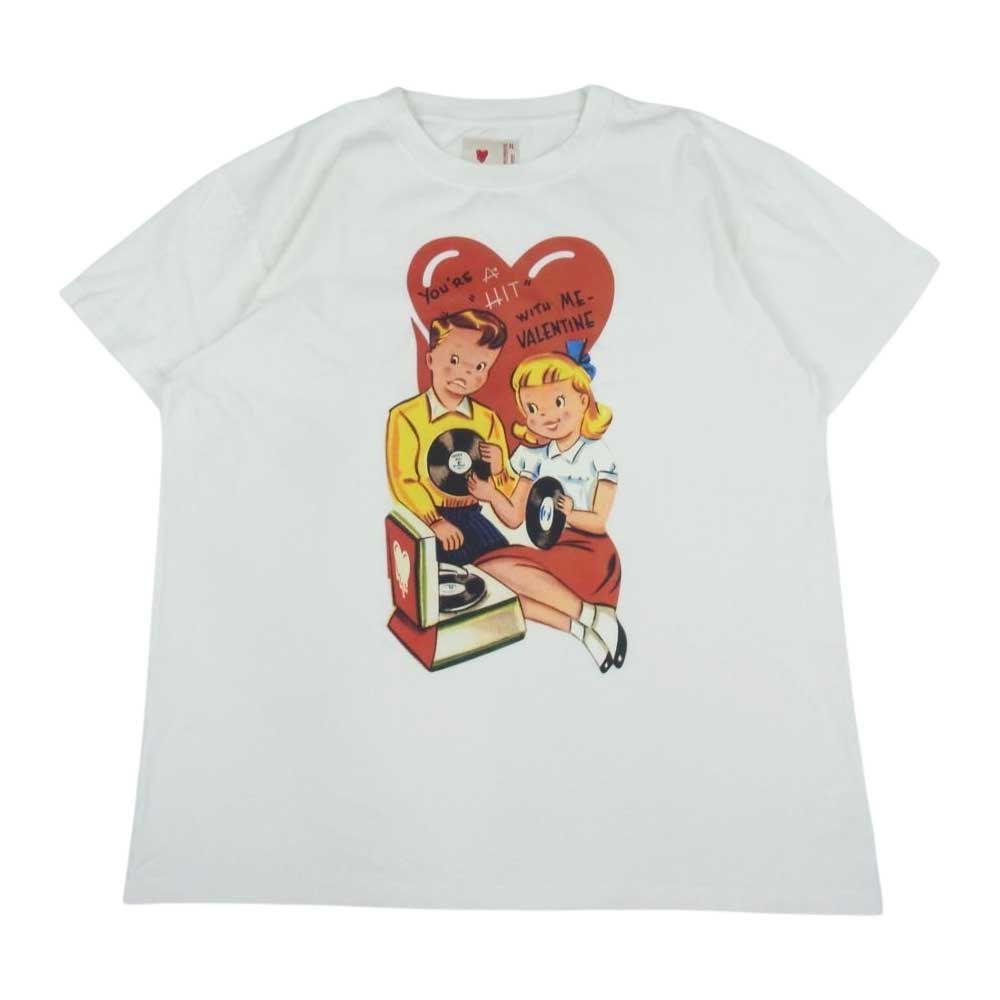 エモーショナリー アンアベイラブル 23SS EU-S23-0000-004 EMOTIONALLY UNAVAILABLE プリント 半袖 Tシャツ ホワイト系 XL【新古品】【未使用】【中古】