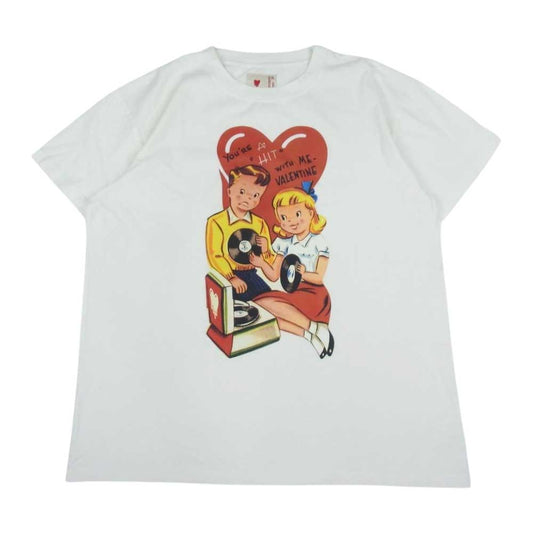 エモーショナリー アンアベイラブル 23SS EU-S23-0000-004 EMOTIONALLY UNAVAILABLE プリント 半袖 Tシャツ ホワイト系 XL【新古品】【未使用】【中古】