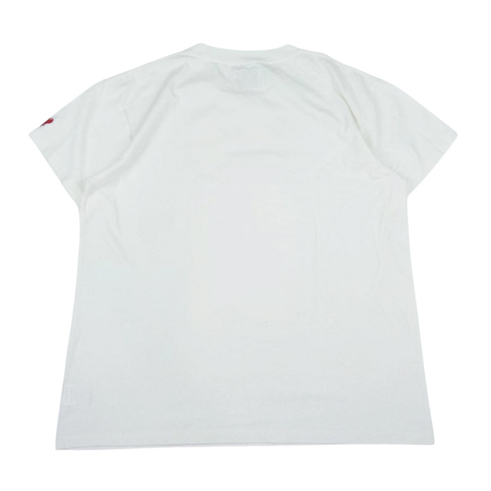 エモーショナリー アンアベイラブル 23SS EU-S23-0000-004 EMOTIONALLY UNAVAILABLE プリント 半袖 Tシャツ ホワイト系 XL【新古品】【未使用】【中古】