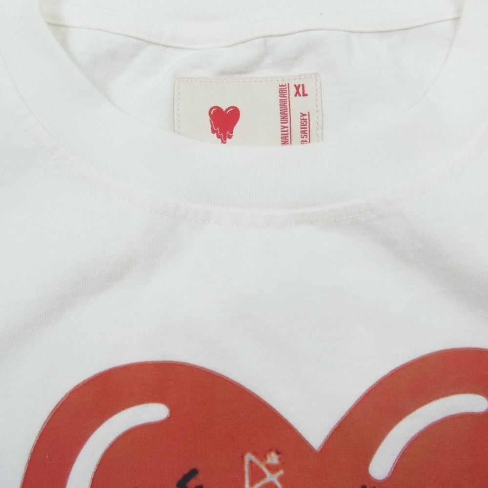 エモーショナリー アンアベイラブル 23SS EU-S23-0000-004 EMOTIONALLY UNAVAILABLE プリント 半袖 Tシャツ ホワイト系 XL【新古品】【未使用】【中古】