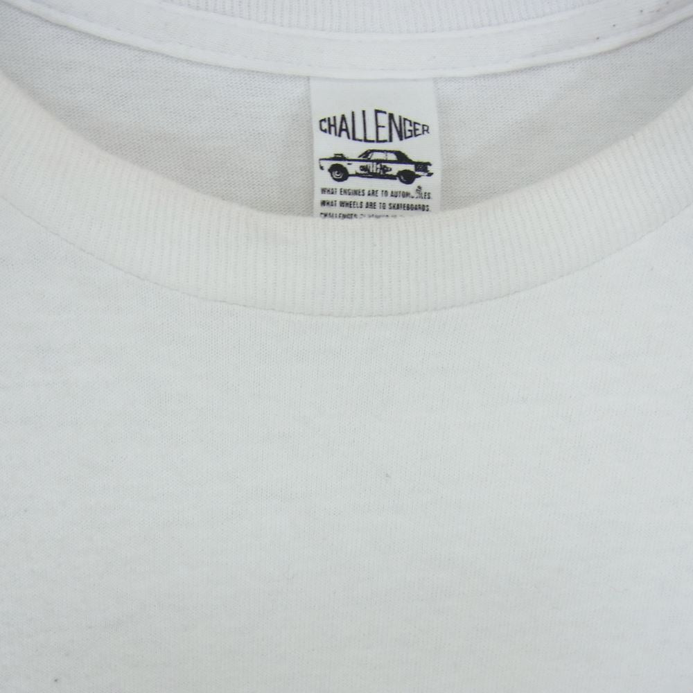 CHALLENGER チャレンジャー 22AW LOGO SPIDER TEE ロゴ スパイダー グラフィック クルーネック 半袖 Tシャツ ホワイト系 XL【中古】