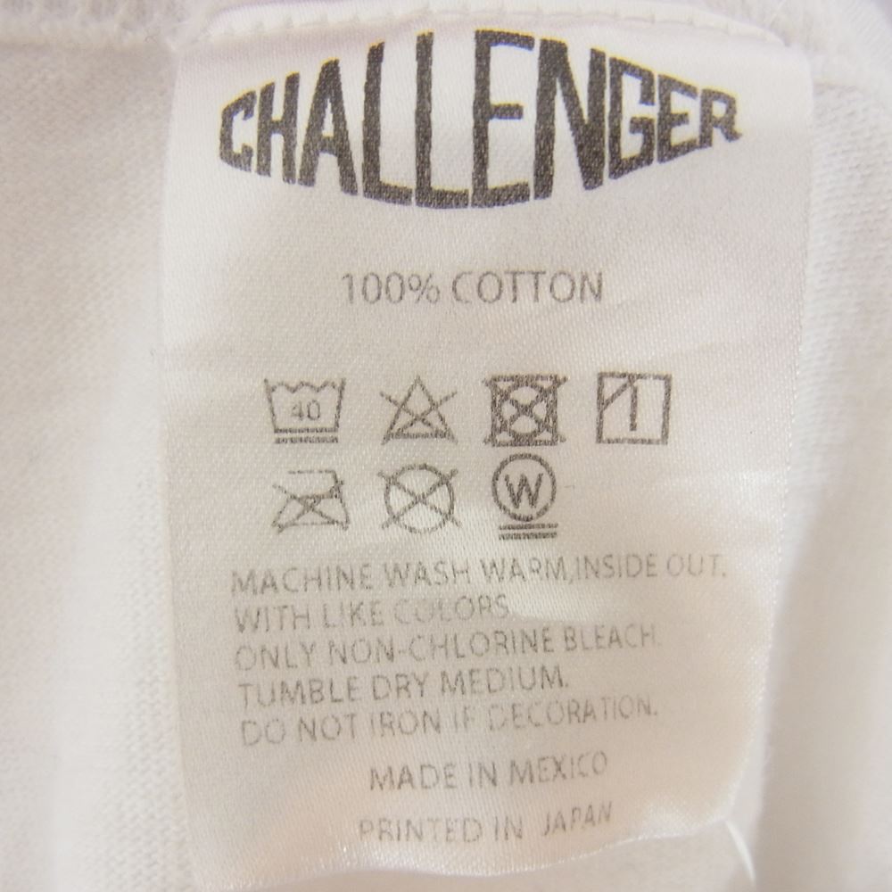 CHALLENGER チャレンジャー 22AW LOGO SPIDER TEE ロゴ スパイダー グラフィック クルーネック 半袖 Tシャツ ホワイト系 XL【中古】