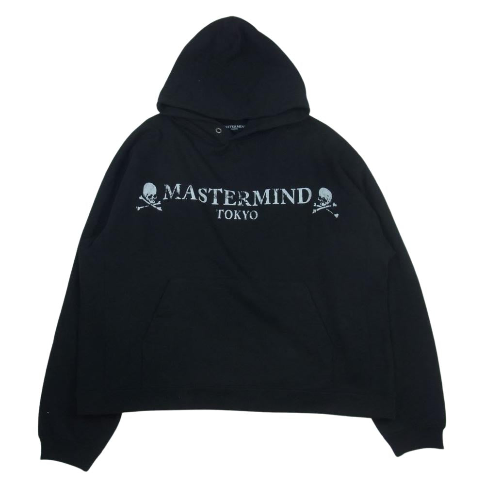 mastermind JAPAN マスターマインドジャパン 23SS 23-070-125-0022-1-0 MMJ MT BOX SKULL HOODIE ボックス スカル フーディー パーカー ブラック系 40【極上美品】【中古】