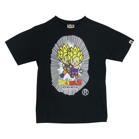 A BATHING APE アベイシングエイプ DRAGON BALLZ ドラゴンボールゼット プリント 半袖 Tシャツ ブラック系 S【中古】