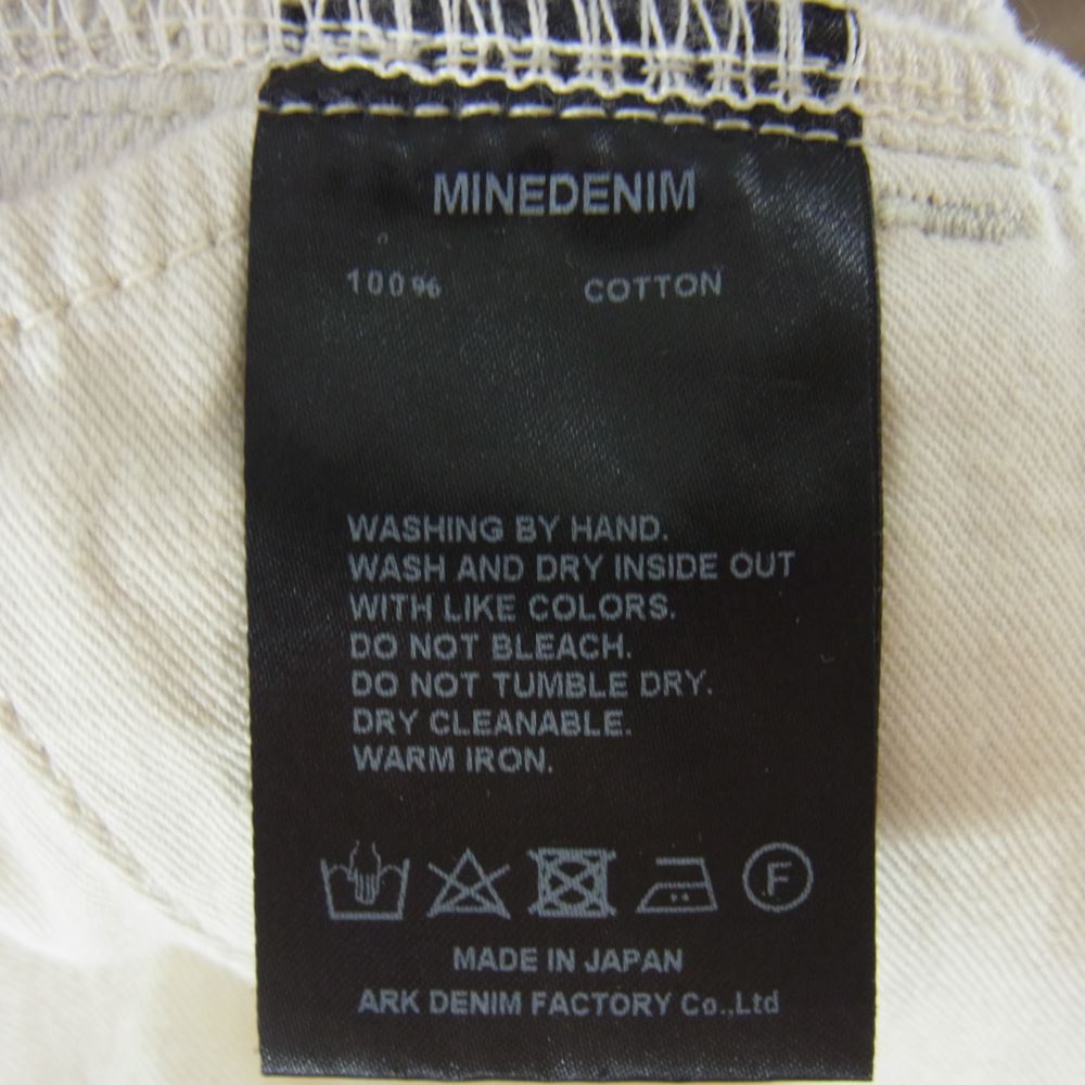 MINEDENIM マインデニム 2204-7002 V.Pique Straight 5pocket PS ヴィンテージ ピケ ストレート 5ポケット パンツ オフホワイト系 5【中古】