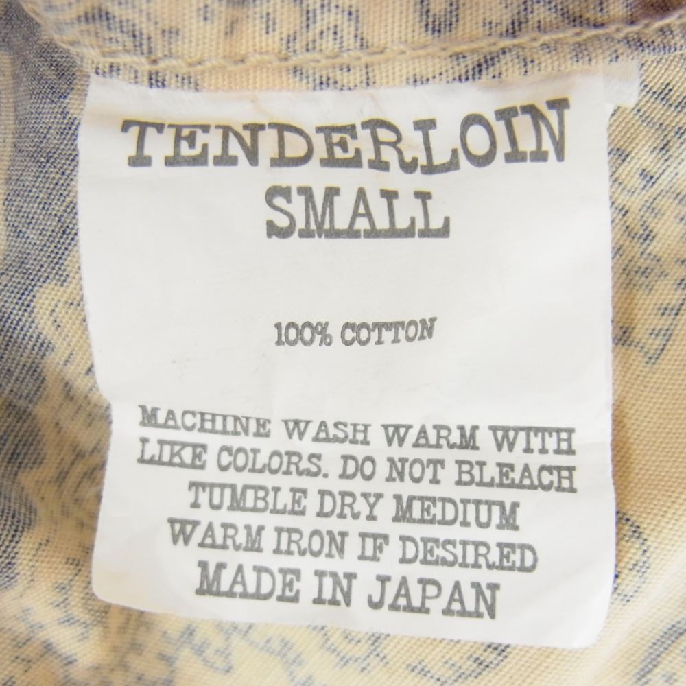 TENDERLOIN テンダーロイン T-PAISLEY HOODED ペイズリー バンダナ フーディー パーカー ネイビー系 S【中古】