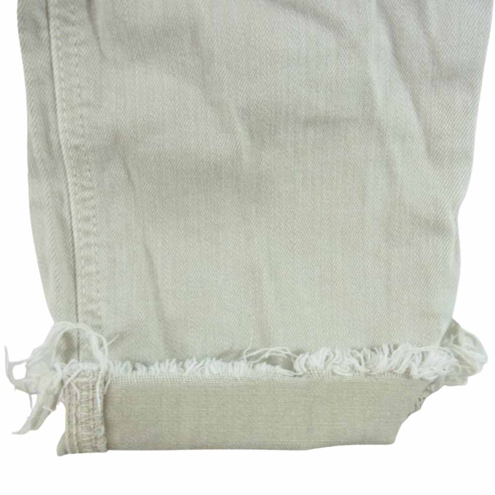 YANUK ヤヌーク 57103215 HighWaist ANNETTE アネット スキニー カットオフ デニム パンツ ベージュ系 26【中古】