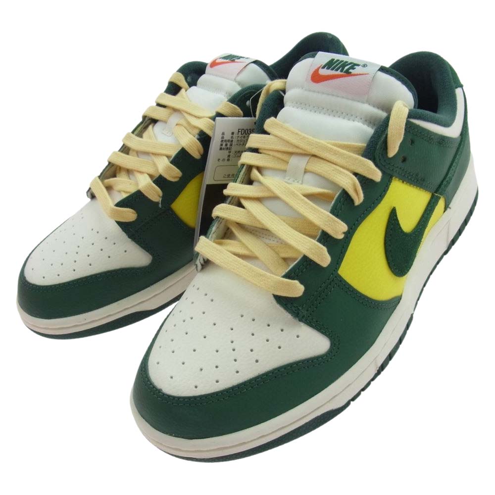 NIKE ナイキ FD0350-133  W DUNK LOW SE Noble Green ウィメンズ ダンク ノーブルグリーン ローカット スニーカー グリーン系 イエロー系 27.5cm【新古品】【未使用】【中古】