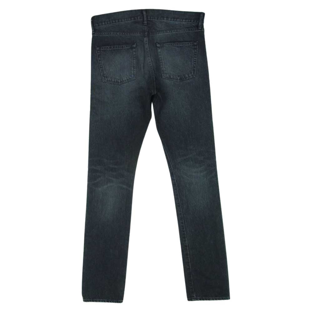 SAINT LAURENT サンローラン 500779 デストロイ加工 クラッシュ ダメージ スニキー デニム パンツ ブラック系 DEEP DARK BLACK 30【美品】【中古】