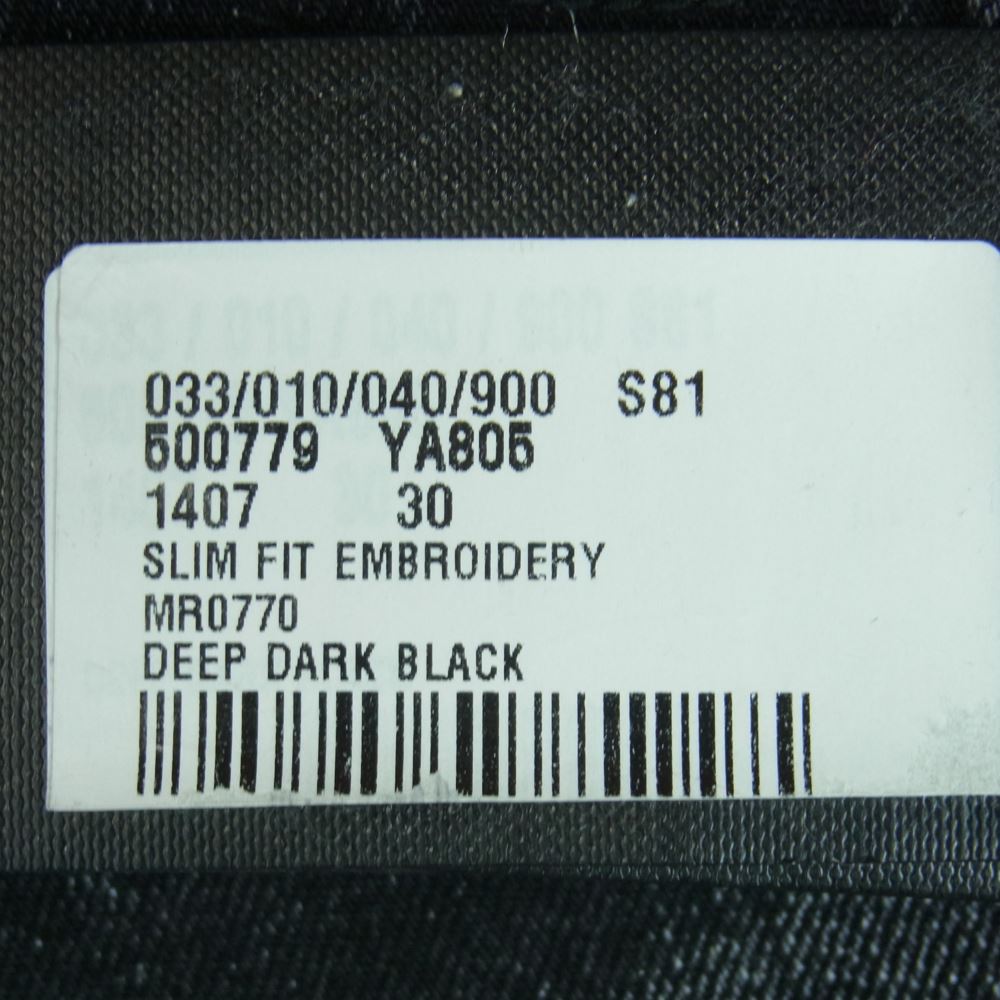 SAINT LAURENT サンローラン 500779 デストロイ加工 クラッシュ ダメージ スニキー デニム パンツ ブラック系 DEEP DARK BLACK 30【美品】【中古】