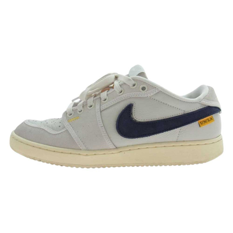 NIKE AIR JORDAN ナイキ ジョーダン DZ4864-100 × UNION ユニオン Air Jordan 1 Low KO Sail Leather エアジョーダン1 ロー KO セイル レザー スニーカー ホワイト系 27cm【中古】