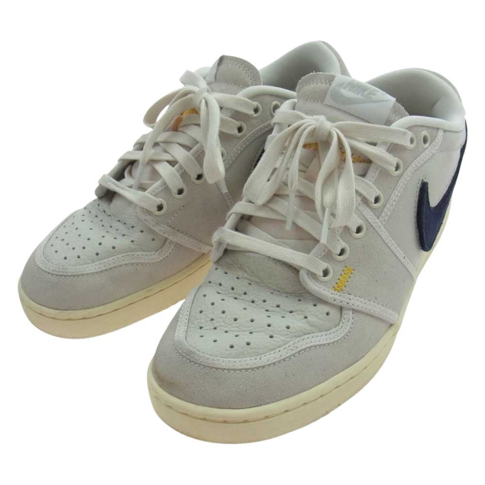 NIKE AIR JORDAN ナイキ ジョーダン DZ4864-100 × UNION ユニオン Air Jordan 1 Low KO Sail Leather エアジョーダン1 ロー KO セイル レザー スニーカー ホワイト系 27cm【中古】