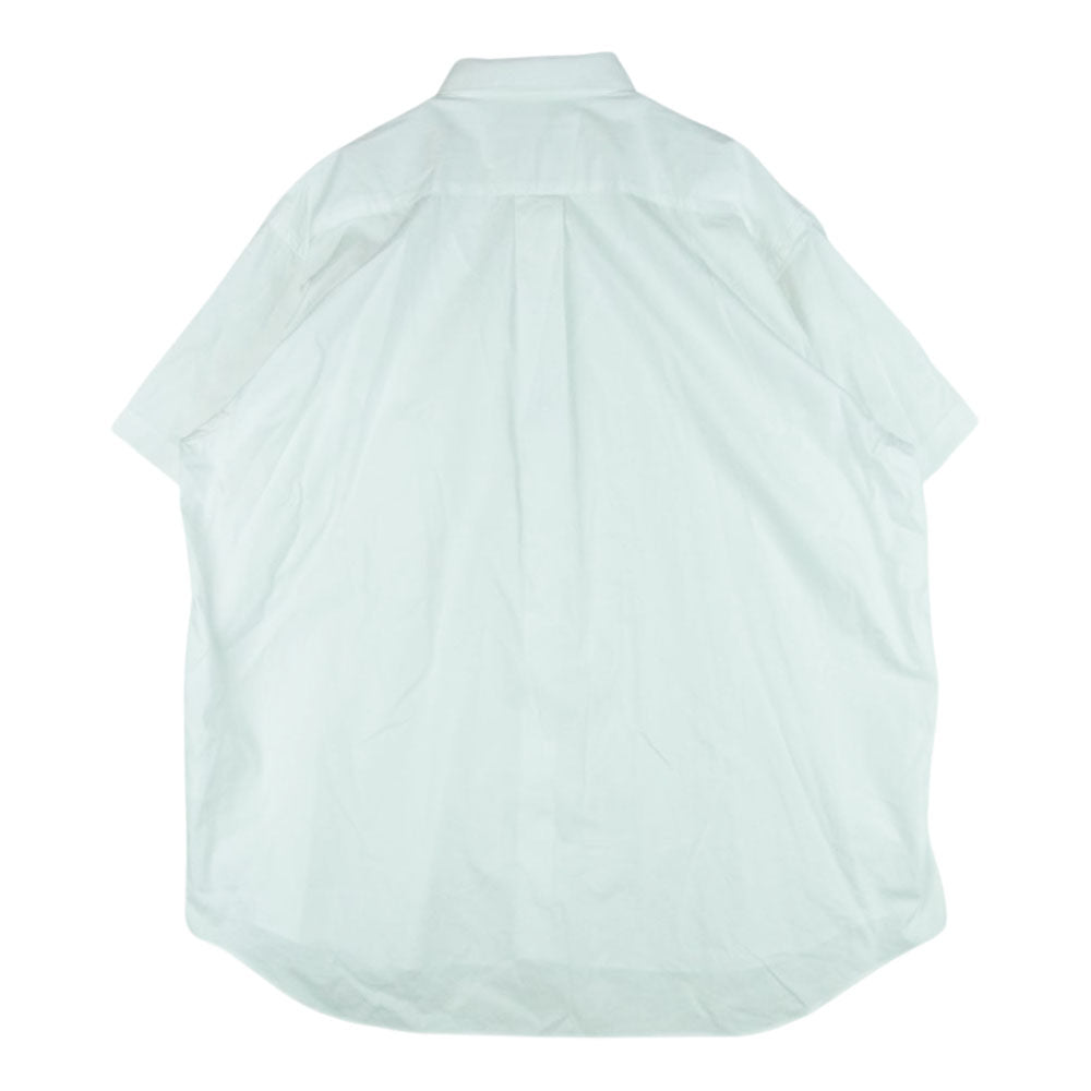 COMME des GARCONS コムデギャルソン SHIRT 22SS FI-B042 Cotton Textured S/S テクスチャード ショートスリーブ 半袖 シャツ フランス製 ホワイト系 S【中古】