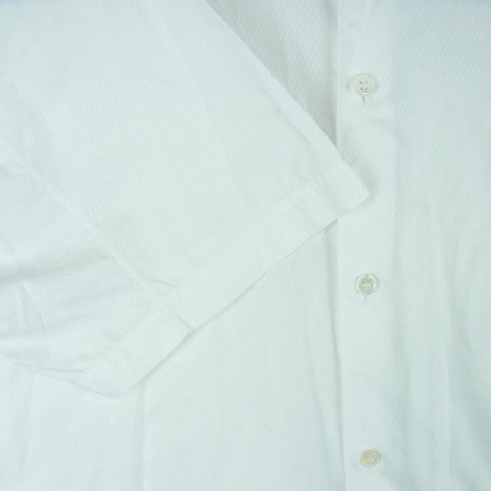 COMME des GARCONS コムデギャルソン SHIRT 22SS FI-B042 Cotton Textured S/S テクスチャード ショートスリーブ 半袖 シャツ フランス製 ホワイト系 S【中古】