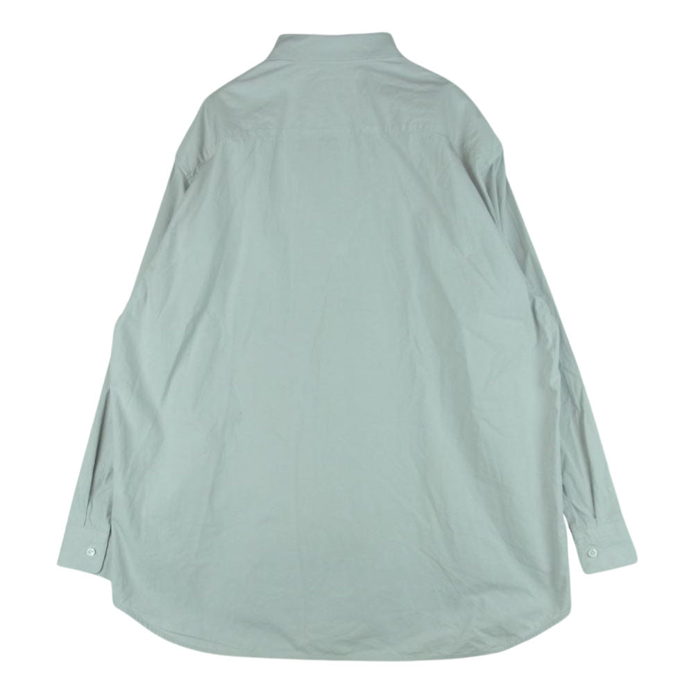 オーベット 23SS 23-01-012 ヘビーブロード オーバーサイズ 長袖 シャツ コットン 日本製 ライトグレー系 3【中古】