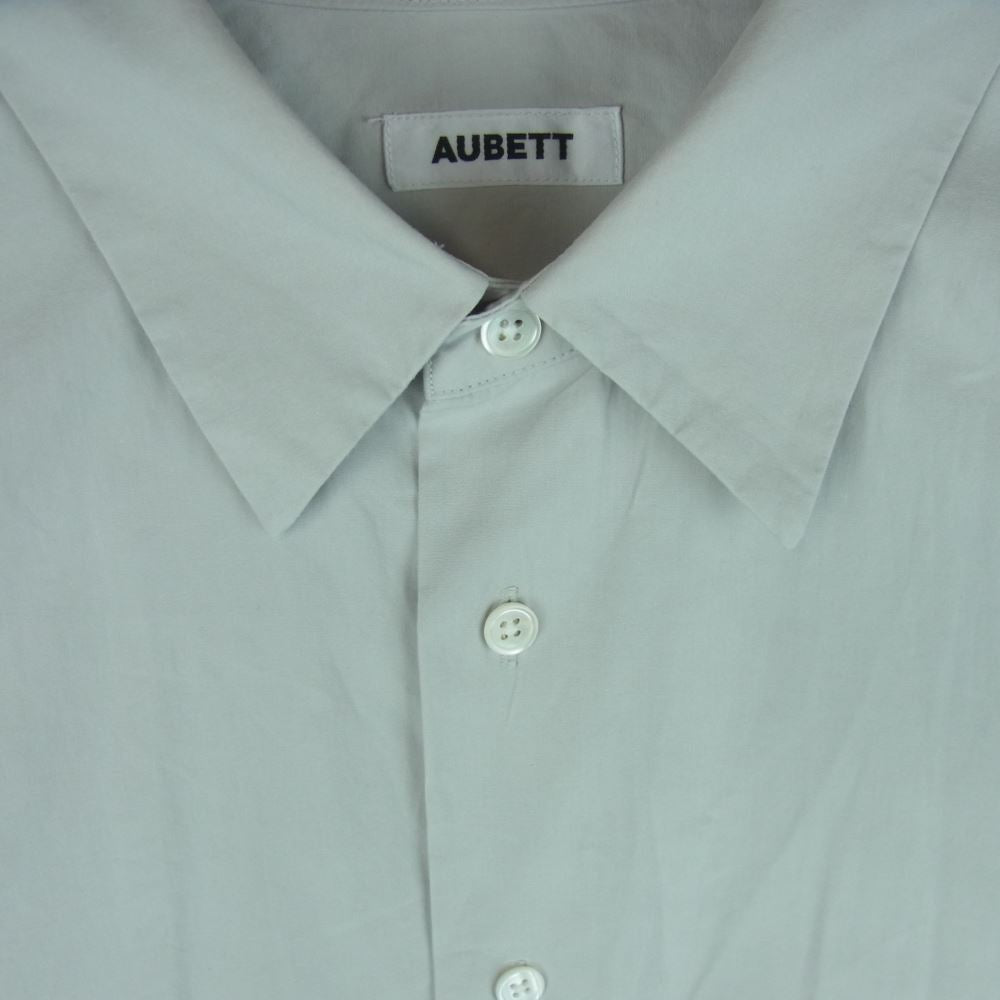 オーベット 23SS 23-01-012 ヘビーブロード オーバーサイズ 長袖 シャツ コットン 日本製 ライトグレー系 3【中古】