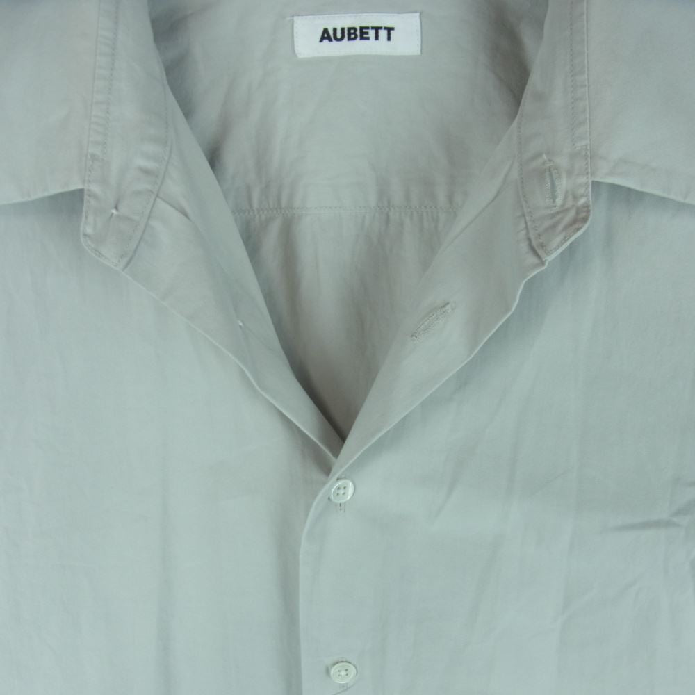 オーベット 23SS 23-01-012 ヘビーブロード オーバーサイズ 長袖 シャツ コットン 日本製 ライトグレー系 3【中古】