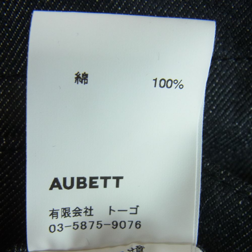 オーベット 23SS 23-01-018 エバー リジット バギー デニム パンツ ブラック系 CHARCOAL BLACK 4【新古品】【未使用】【中古】