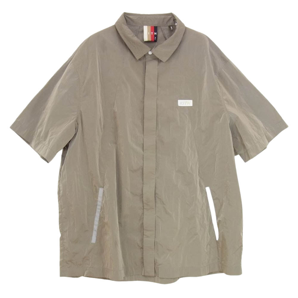 キス ナイロン リフレクター 半袖 シャツ グレー系 XL【中古】