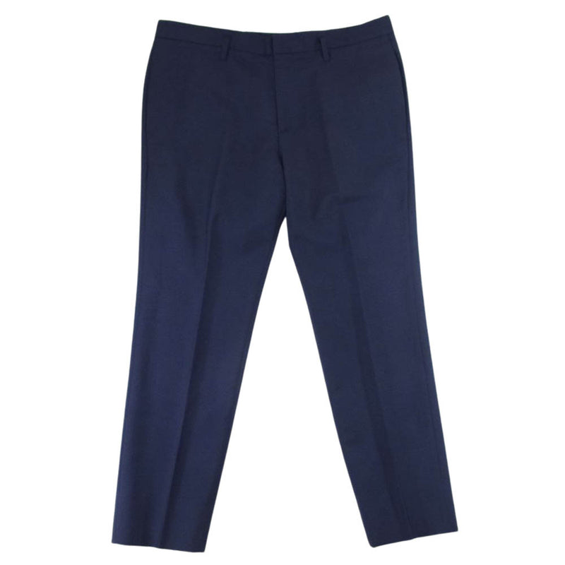 JIL SANDER ジルサンダー LM510101ME21070051 wool trousers ウール トラウザーズ パンツ スラックス ネイビー系 50【中古】